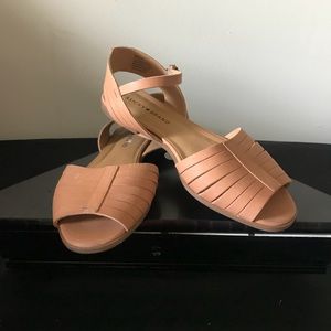 Lucky Brand Channing Leather Open Toe Sandals
